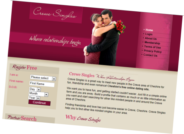 Crewe_Singles - Website Designed by LSEB Web in Crewe, Cheshire